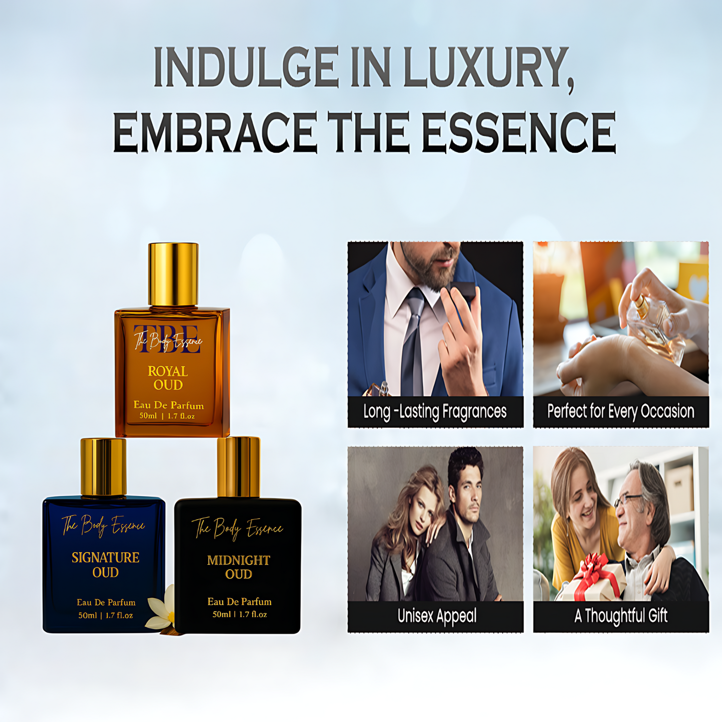 Combo of Premium Unisex OUD Perfume 50ml (Men & Women)